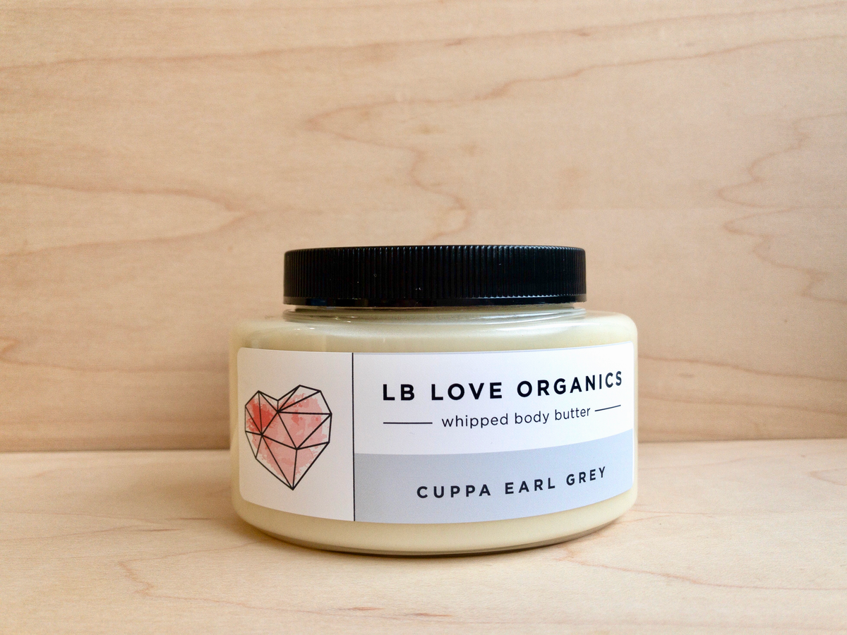 LB Love Organics Cuppa Earl Grey Organic Whipped Body Butter dry sensitive skin cream