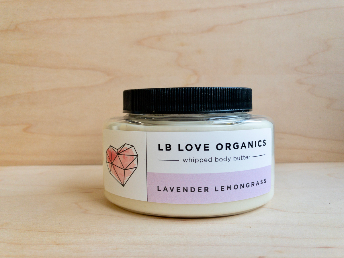 LB Love Organics lavender lemongrass shea organic body butter