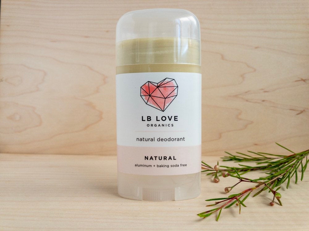 Natural Deodorant // Natural {Unscented} Organic Deodorant // Baking Soda Free for Sensitive Skin freeshipping - LB Love Organics