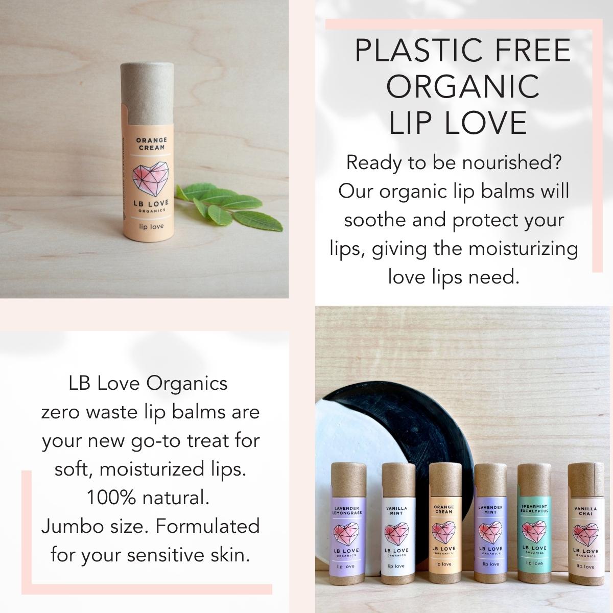 Orange Cream Organic Lip Love Zero Waste