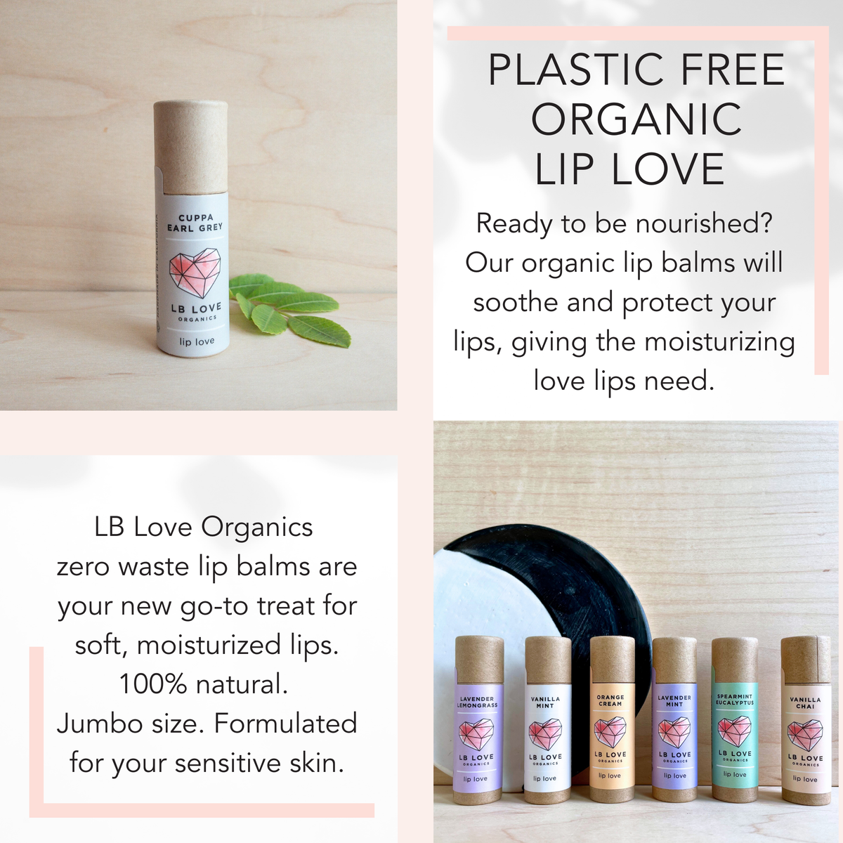 Cuppa Earl Grey Organic Lip Love Zero Waste