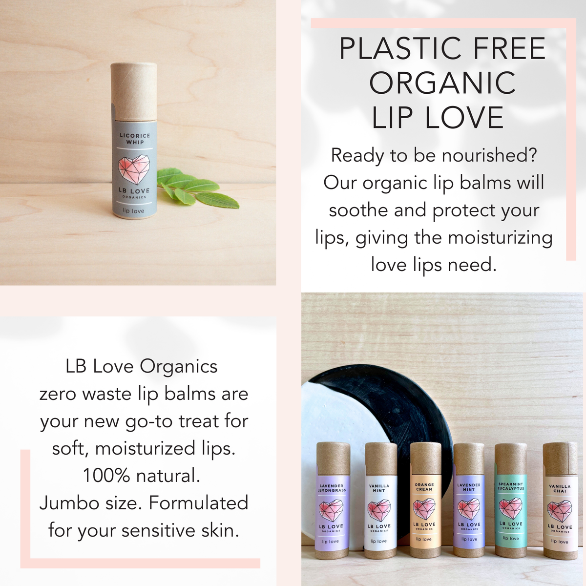 Licorice Whip Organic Lip Love Zero Waste