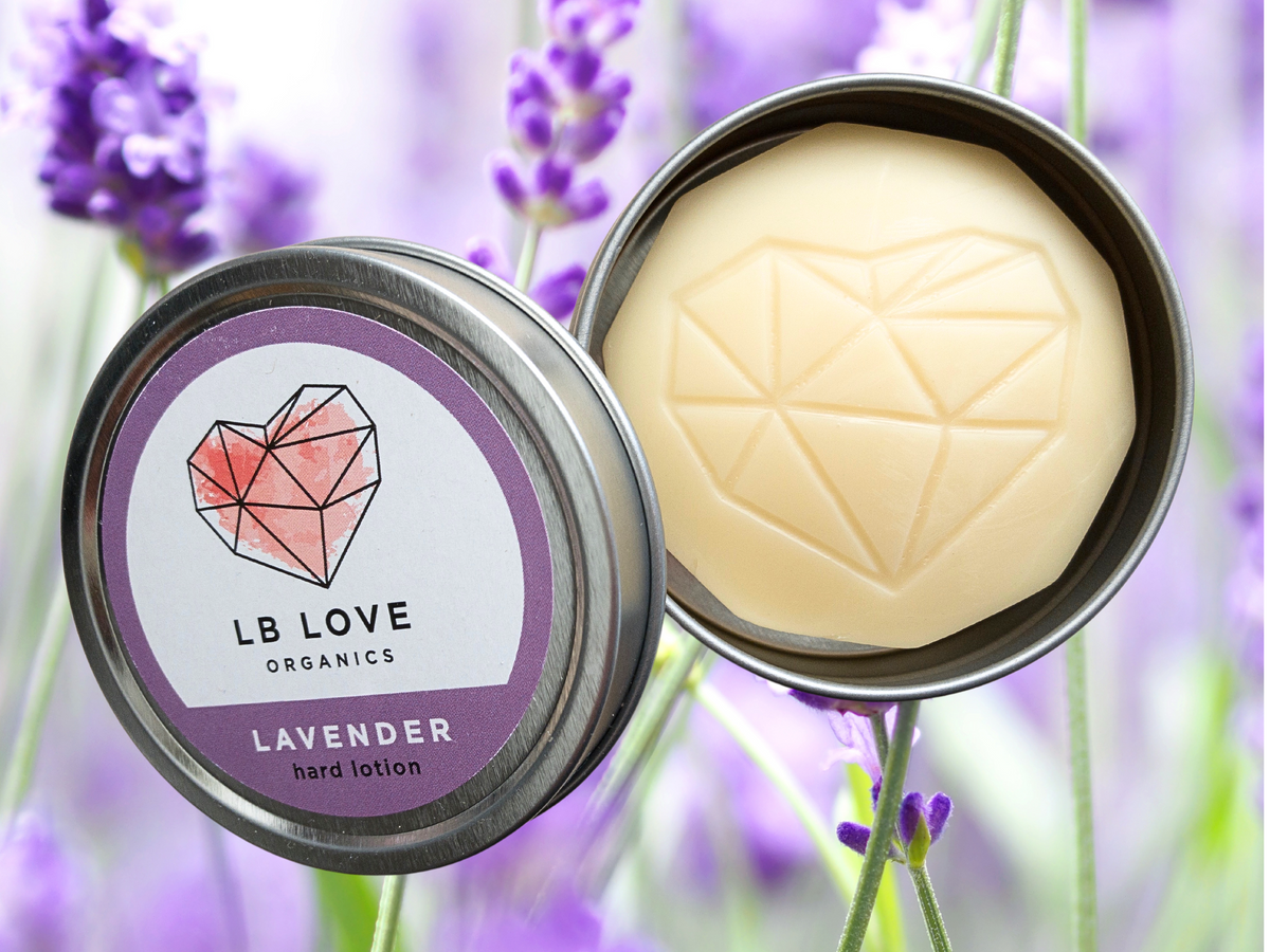 Lavender Organic Hard Lotion Bar