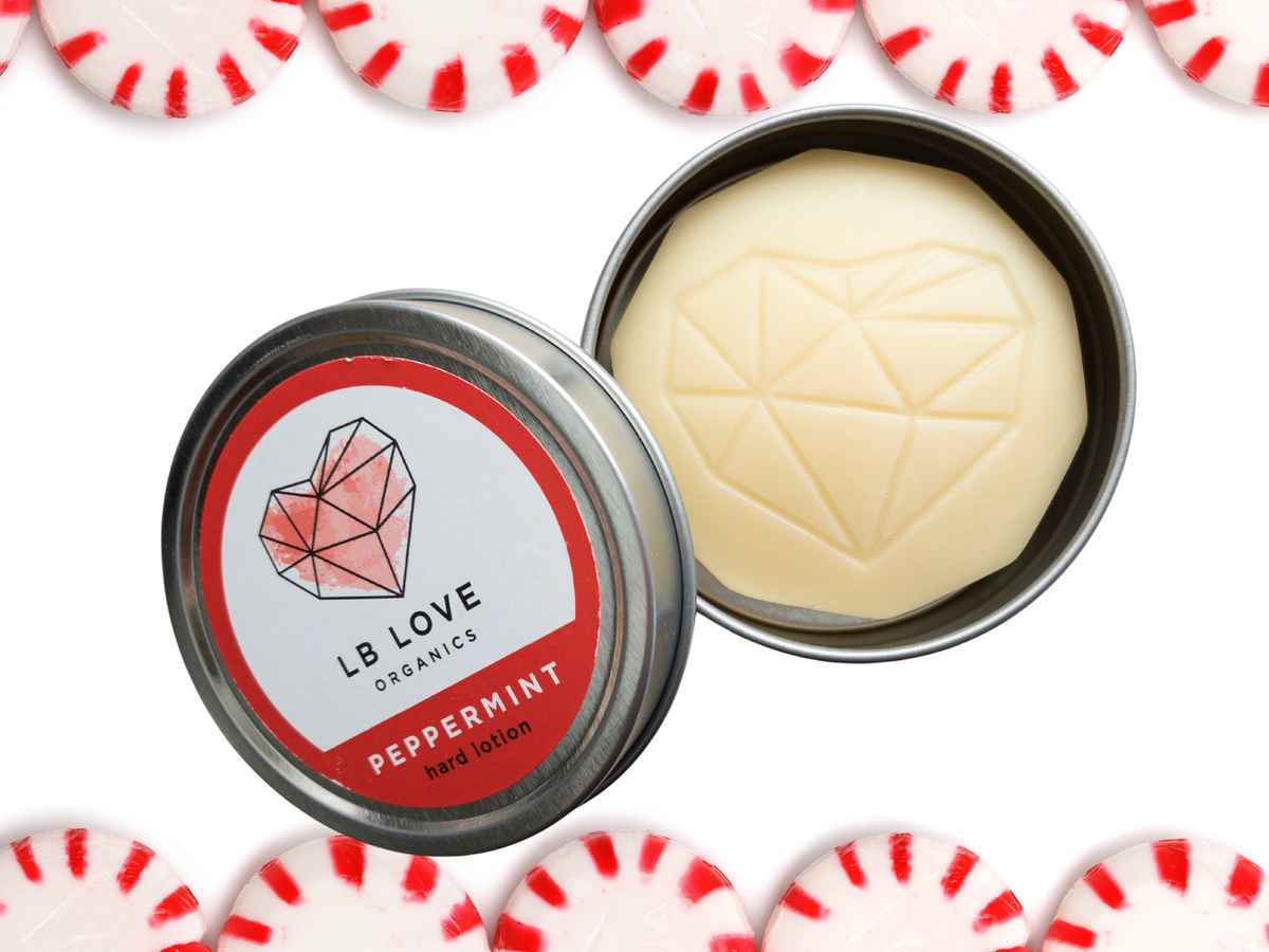 Peppermint Organic Hard Lotion Bar