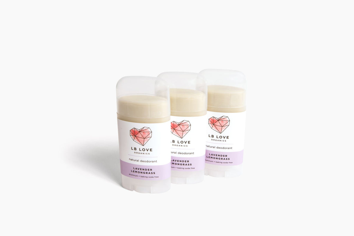 natural deodorant organic lavender lemongrass 2.4 ounce sensitive skin