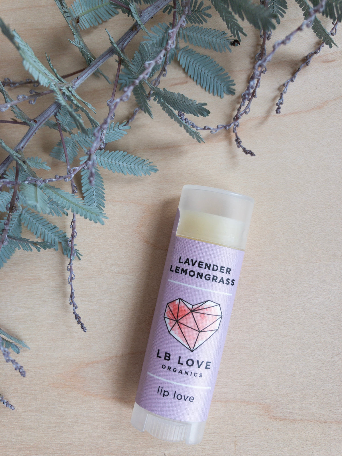  Love Organics lip balm lavender lemongrass dry and sensitive lips