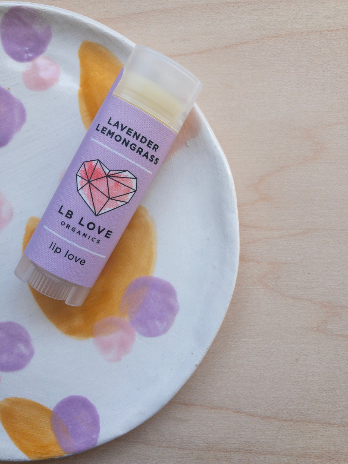 Love Organics lip balm lavender lemongrass dry and sensitive lips