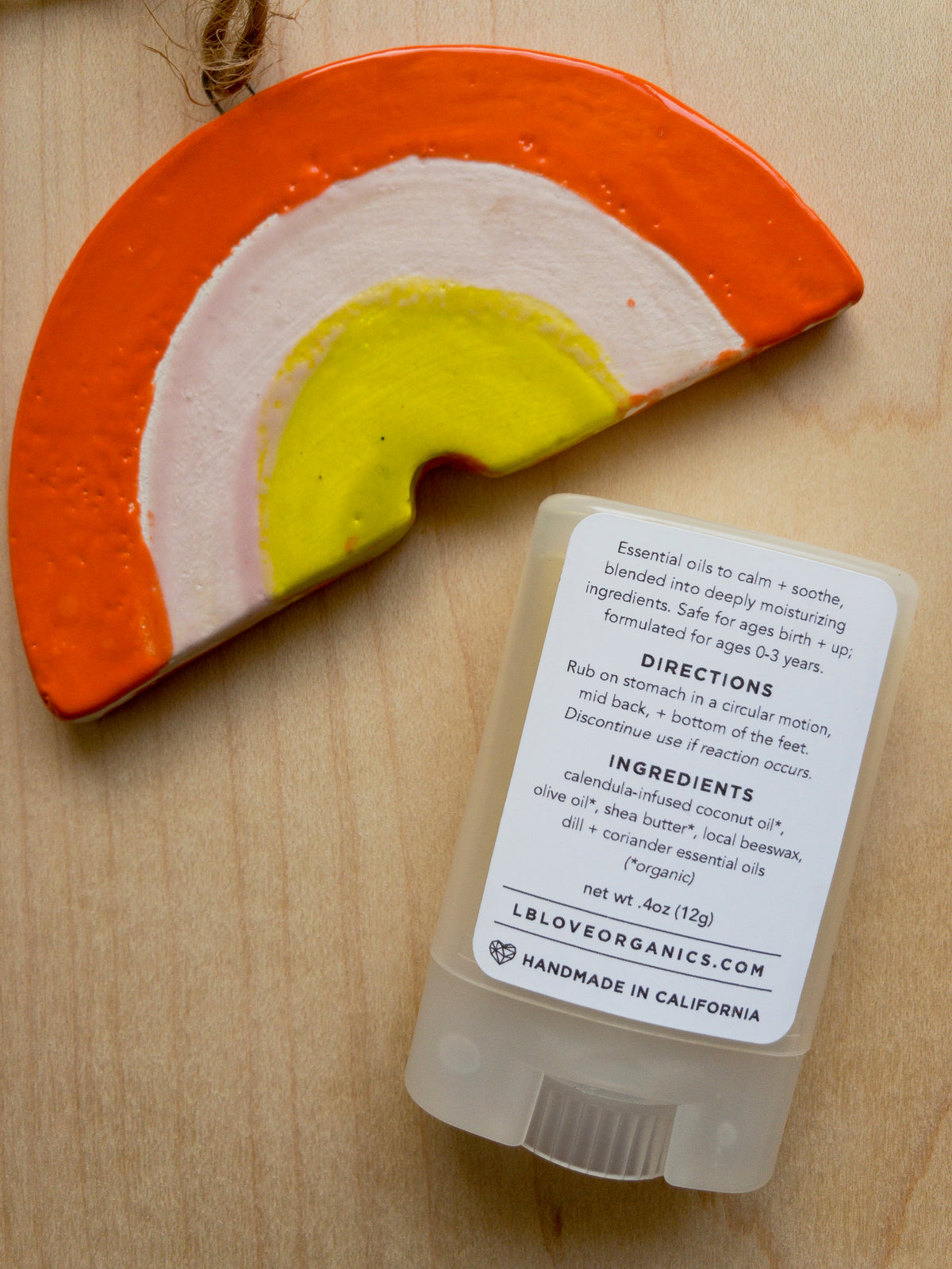 LB Love Organics mama's little helper Tranquil Tummy ingredients gassy baby relief essential oils