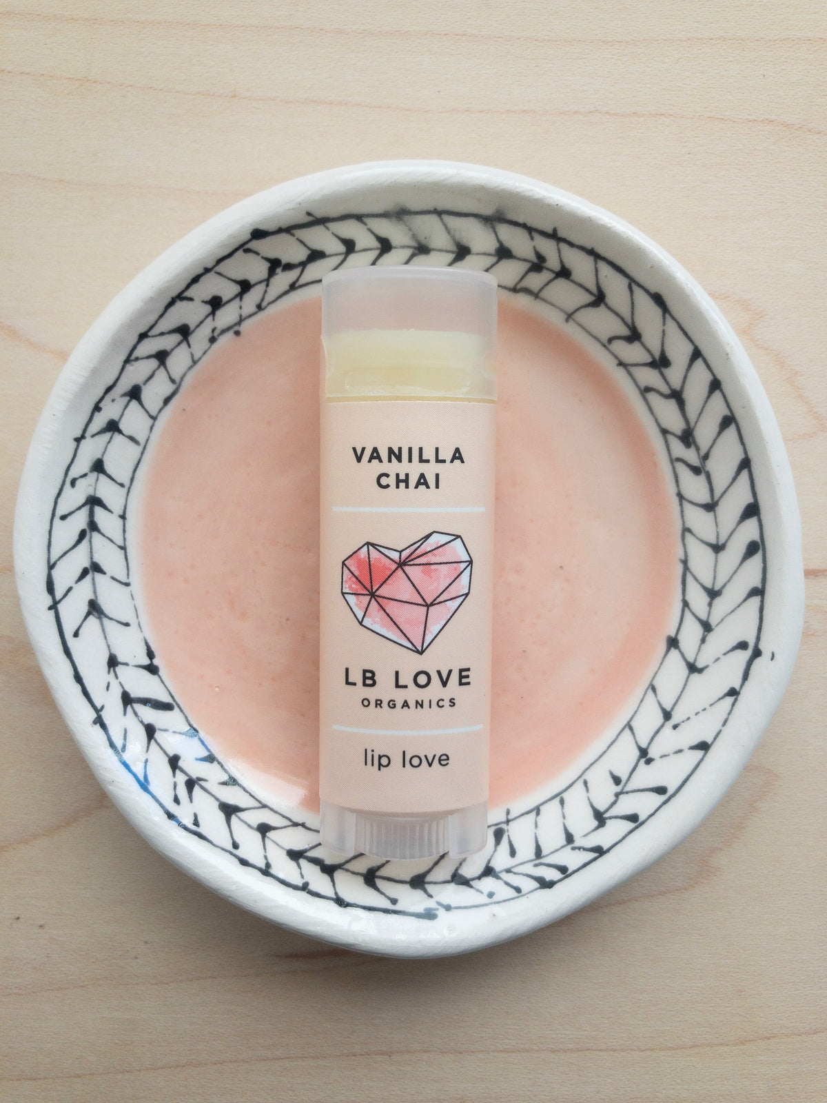 LB Love Organics lip balm vanilla chai dry sensitive lip care