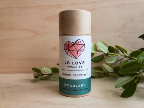 Zero Waste // Natural Deodorant // Woodland Organic Deodorant // Baking Soda free for Sensitive Skin freeshipping - LB Love Organics